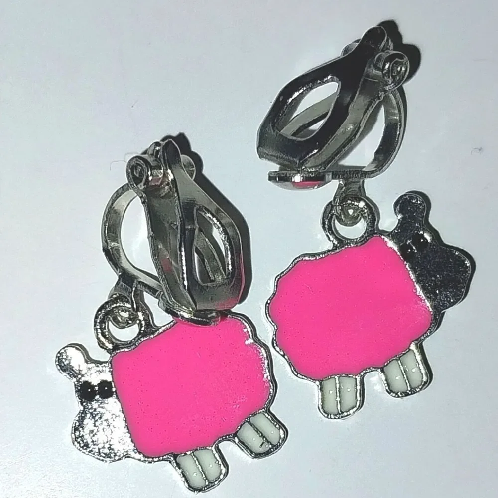 Super cute kid's fashion clip-on earrings